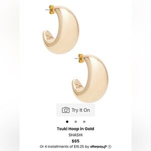 Gold hoop earrings